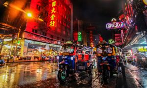A photo of a Thailand market where it would be possible to spend crypto with the new pilot program.